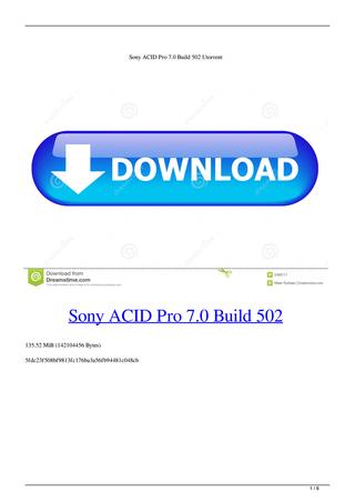 Sony acid pro 4.0 keygen